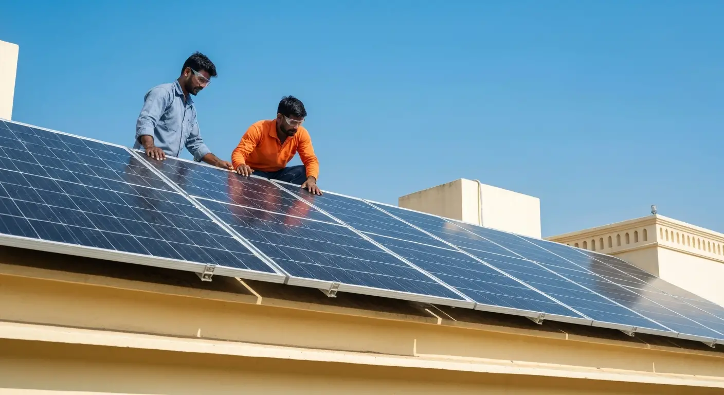 solar panel installation